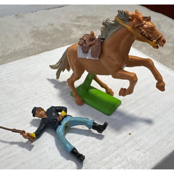 Vintage Britains Ltd 1971 Deetail Civil War Toy Soldiers & Horses Set Made In En - Picture 11 of 16